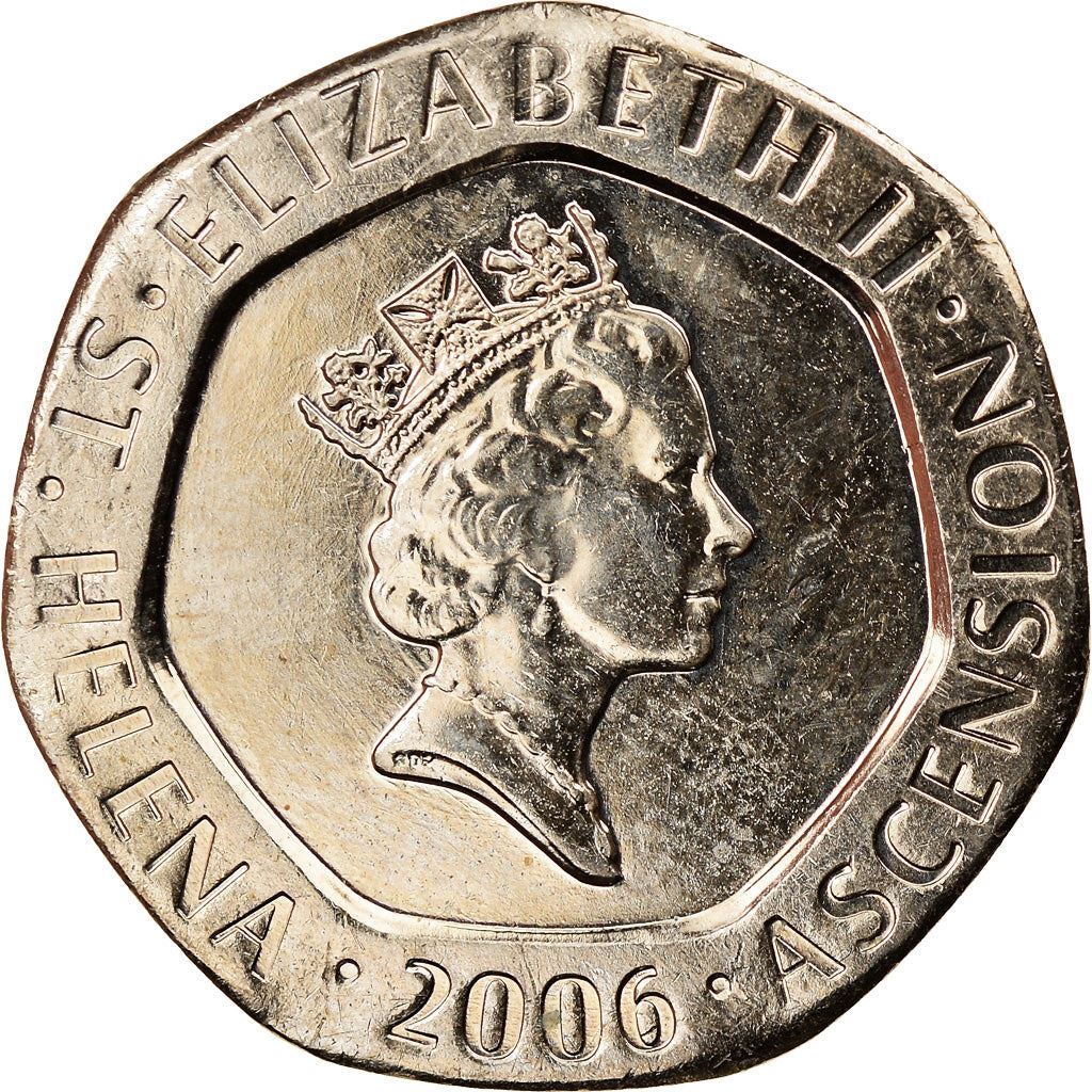 Sant'Elena e Ascensione | Moneta da 20 Pence | Elisabetta II | Fiore di Ebano di Sant'Elena | Km:21 | 1998 - 2022