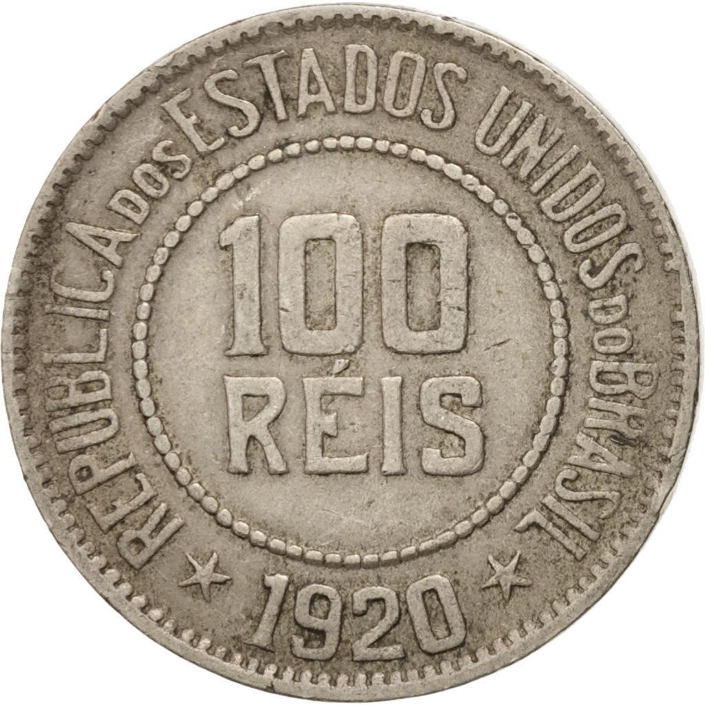 Brazil | 100 Reis Coin | Stars | Km:518 | 1918 - 1935
