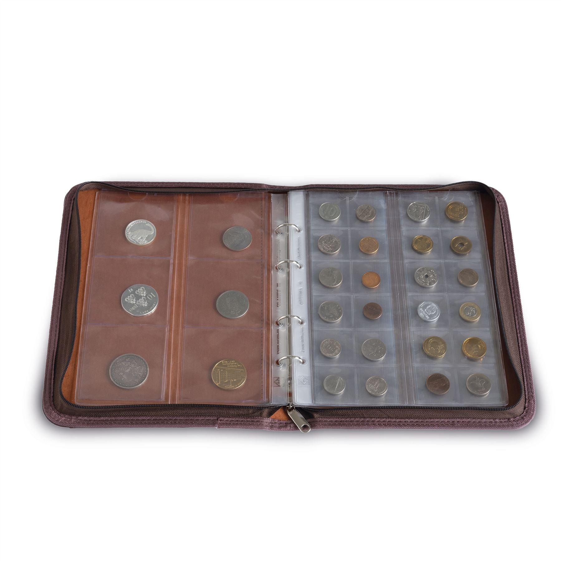 OPTIMA KURT Portfolio Ring Binder | Coin and Banknote Album | Travel Case | Up to 30 Sheet Capacity | 285x225x35mm | 2 Color Options