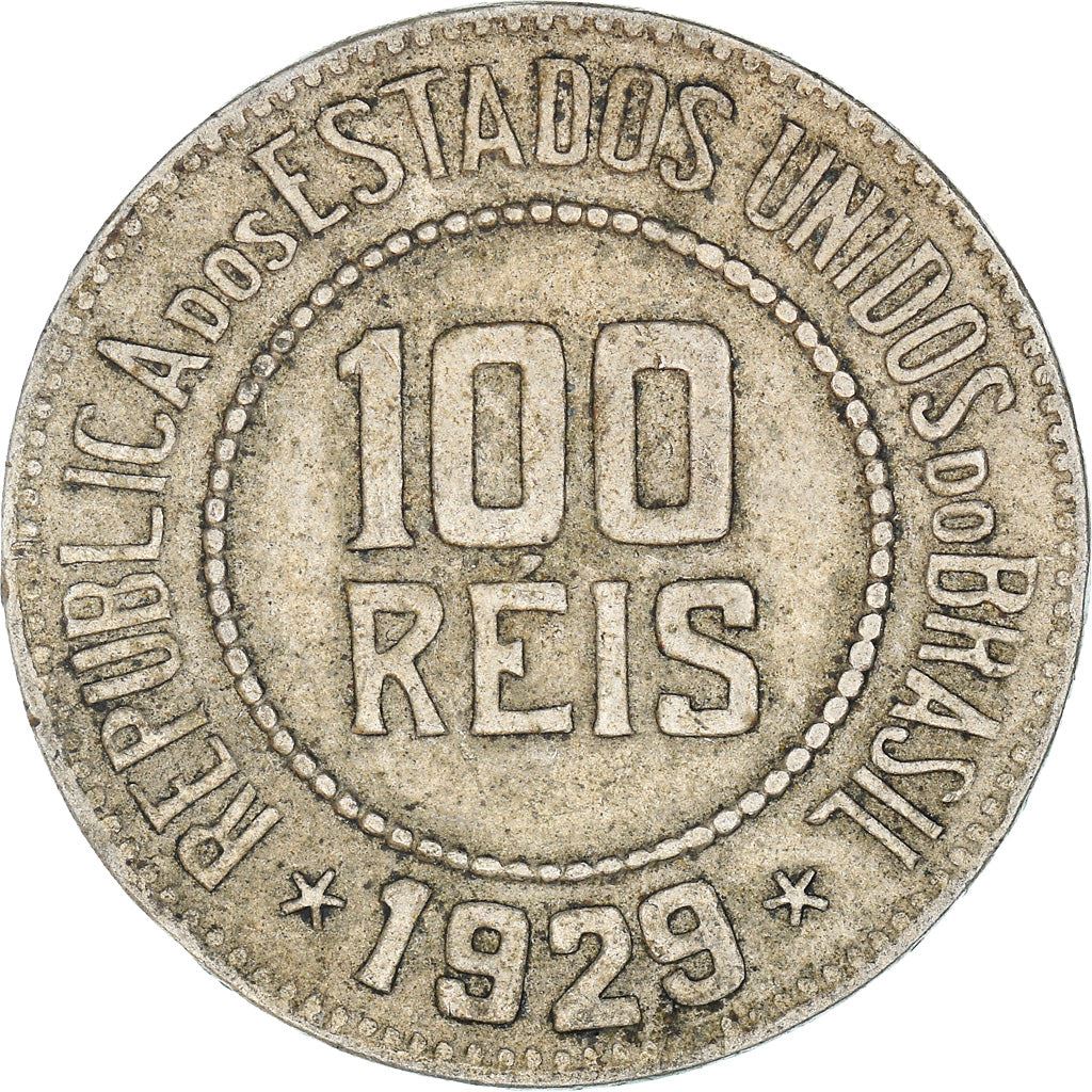 Brazil | 100 Reis Coin | Stars | Km:518 | 1918 - 1935