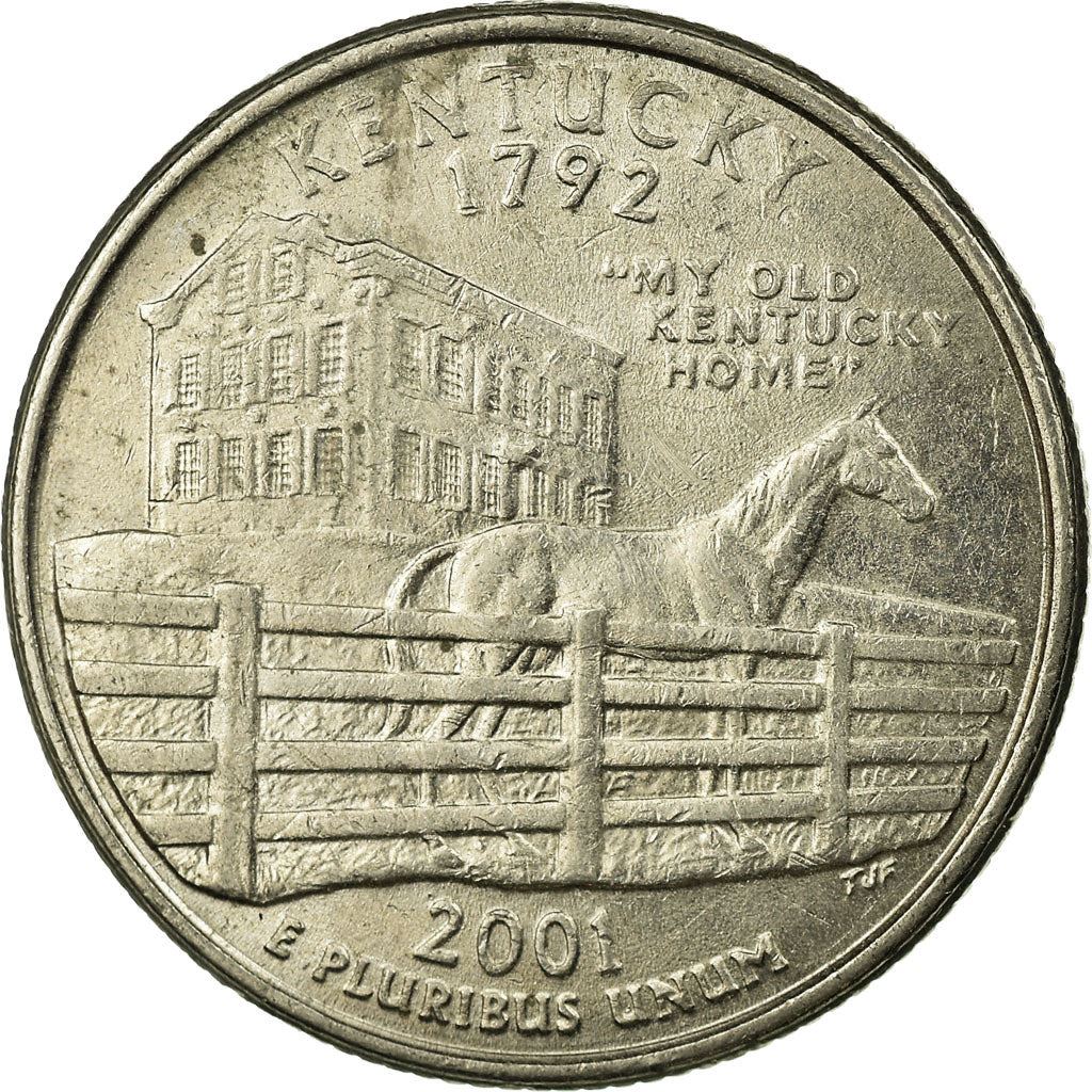 United States | 1/4 Dollar Coin | the stately mansion | Km:322 | 2001