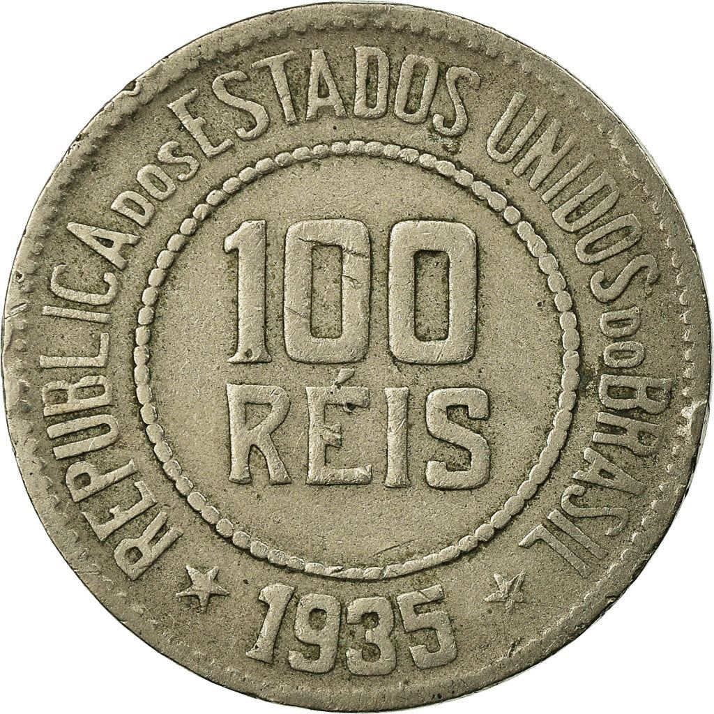 Brazil | 100 Reis Coin | Stars | Km:518 | 1918 - 1935