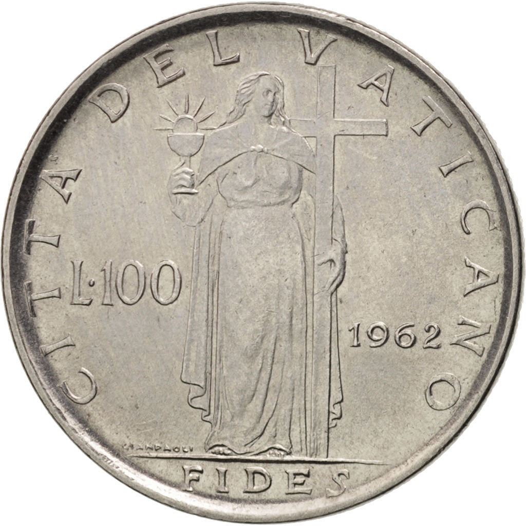 Vatican City | 100 Lire Coin | John XXIII | Km:64 | 1959 - 1962