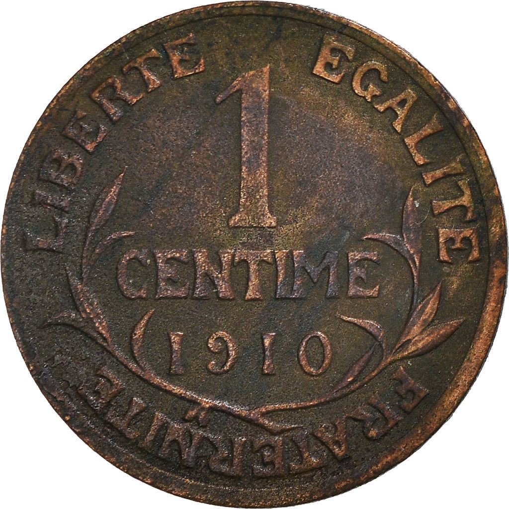 French 1 Centime Coin | Third Republic | KM840 | France | 1898 - 1920