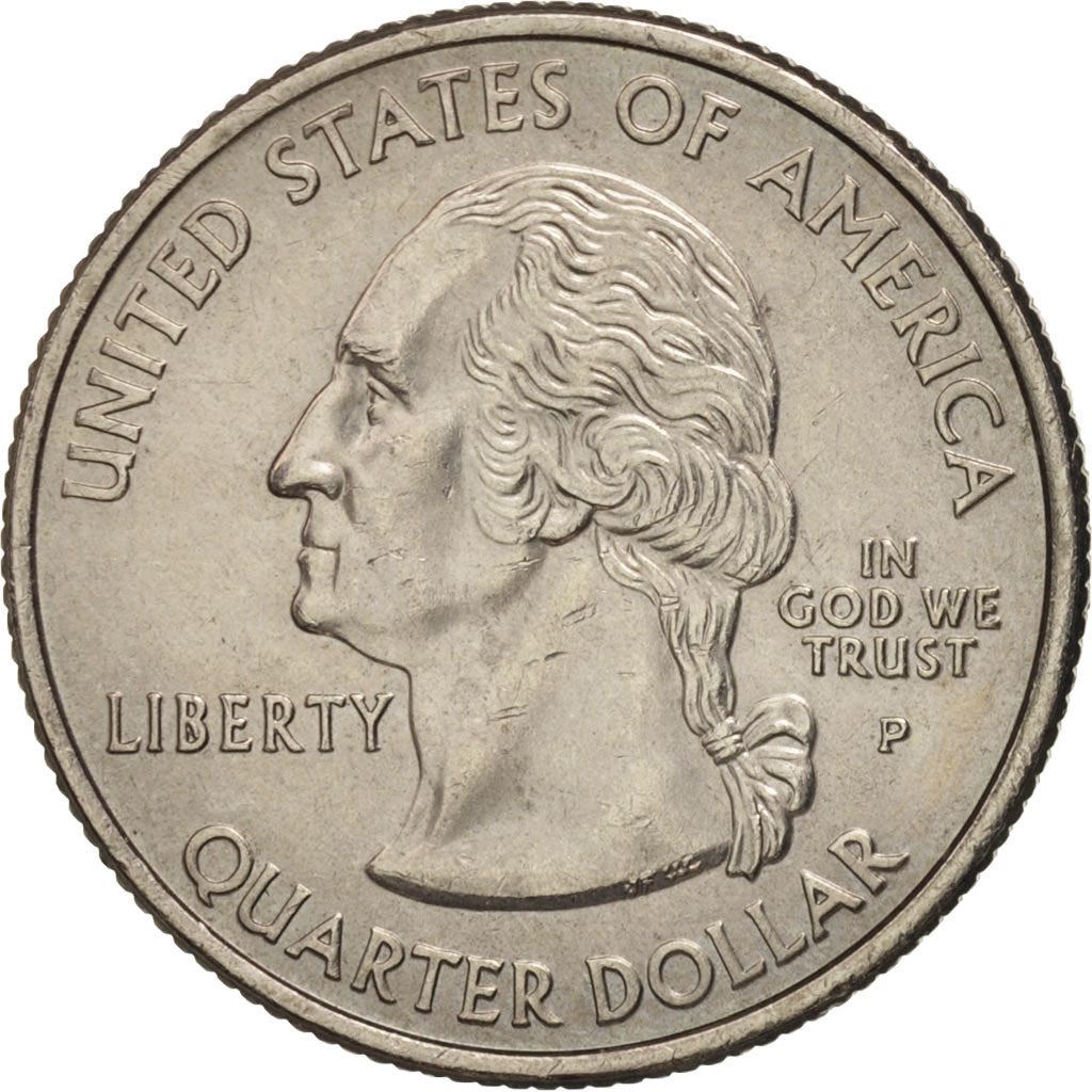 United States | 1/4 Dollar Coin | Oklahoma | Km:421 | 2008
