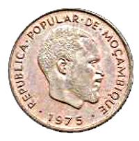 Mozambique | 2 Centimos Coin | Samora Matchel | Daisy | KM:91 | 1975