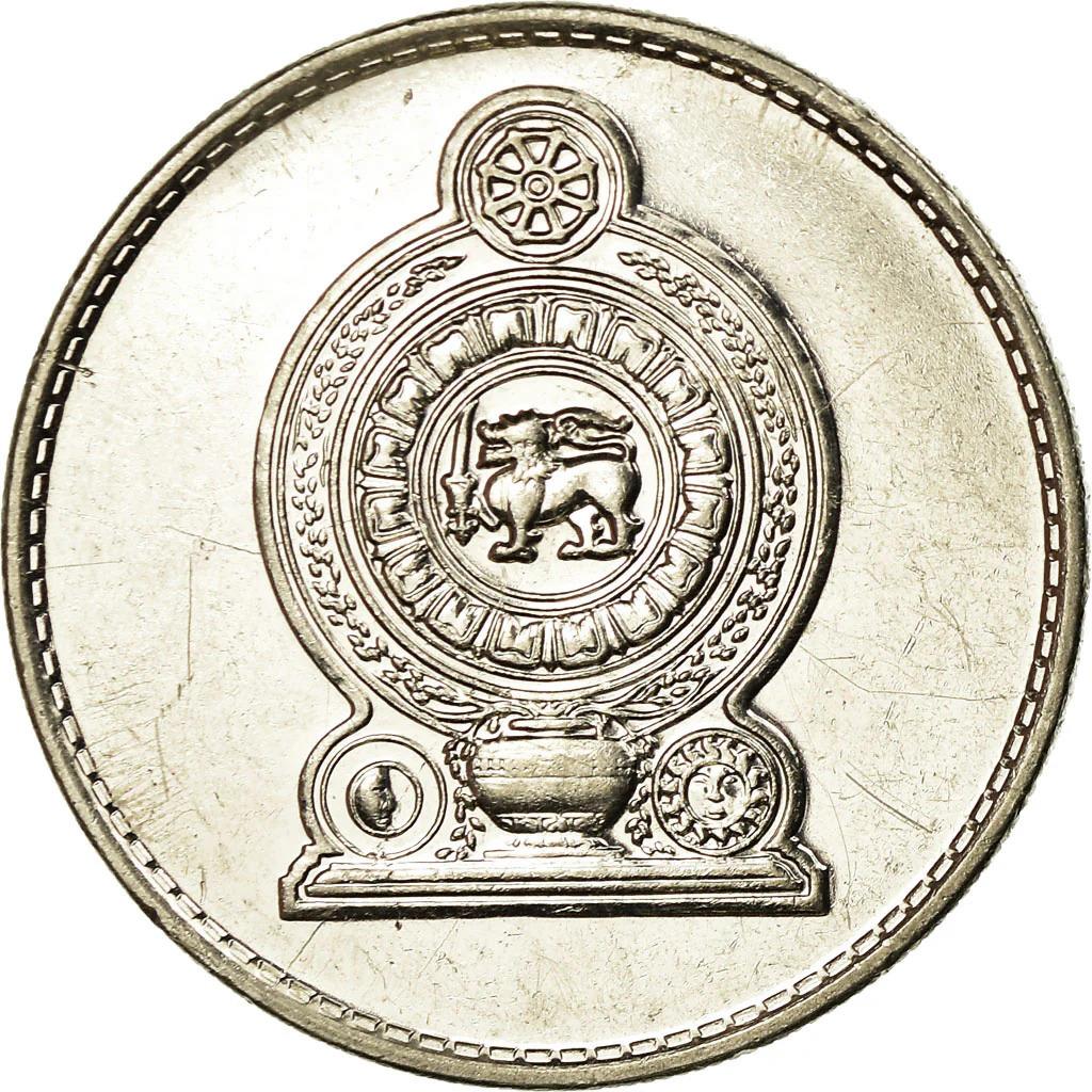 Sri Lanka Coin | 1 Rupee | Armorial Ensign | KM136a | 1996 - 2004