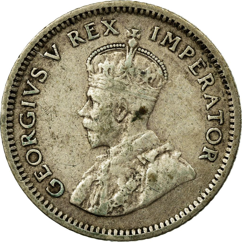 South Africa | 6 Pence Coin | George V | Flowers | Protea | Km:16.2 | 1931 - 1936