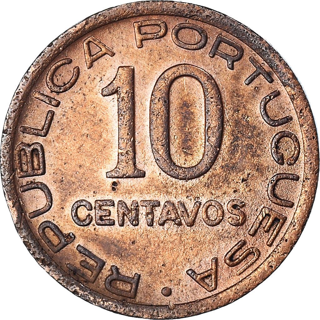 Mozambique | 10 Centavos Coin | Bundle of Arrows | KM:72 | 1942