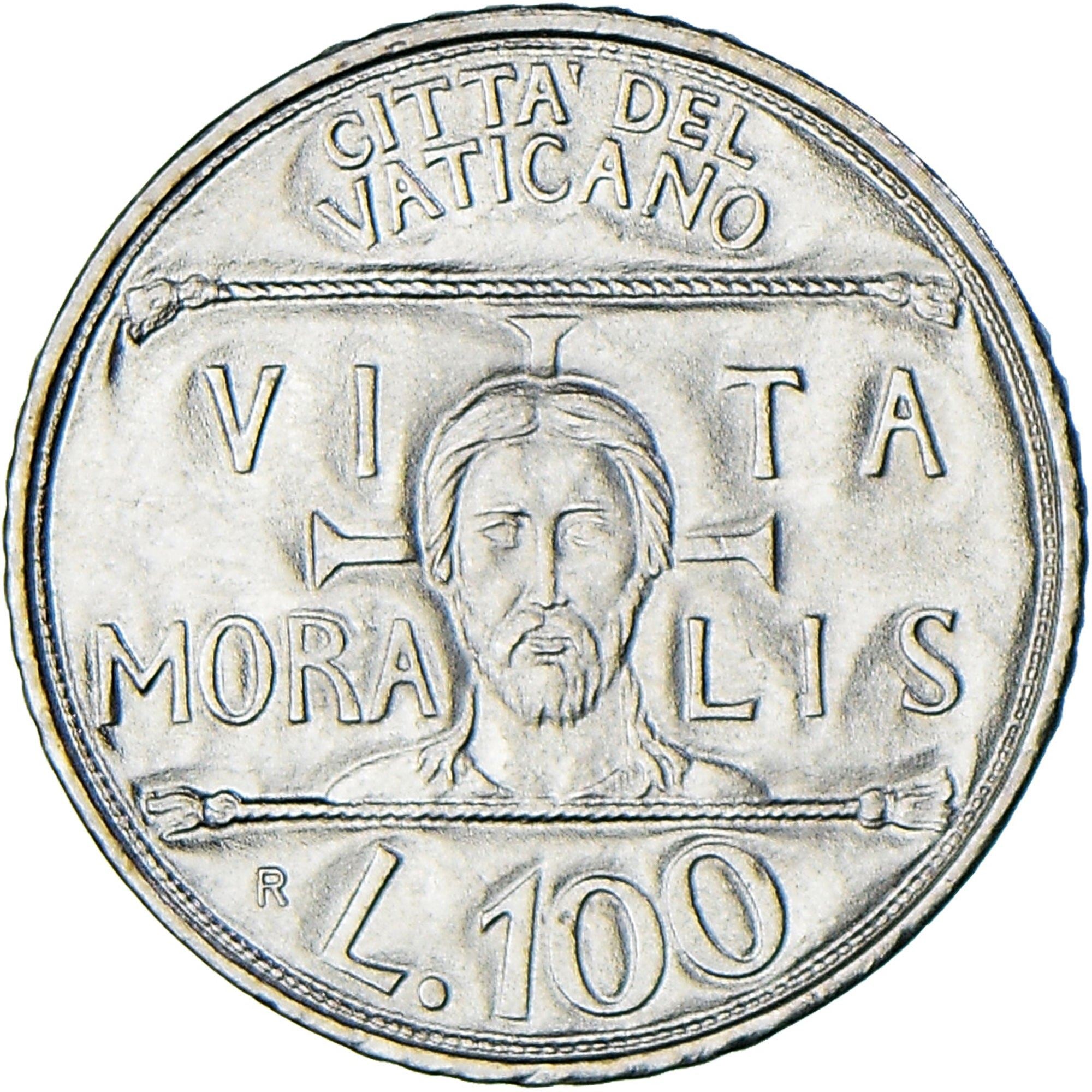 Vatican City | 100 Lire Coin | John Paul II | Km:247 | 1993