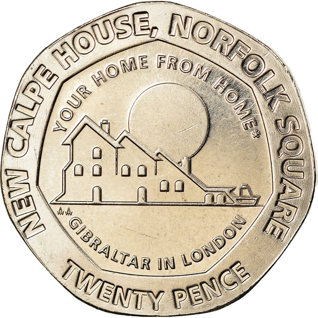 Gibraltar | 20 Pence Mynt | New Calpe House | Km:1622 | 2018