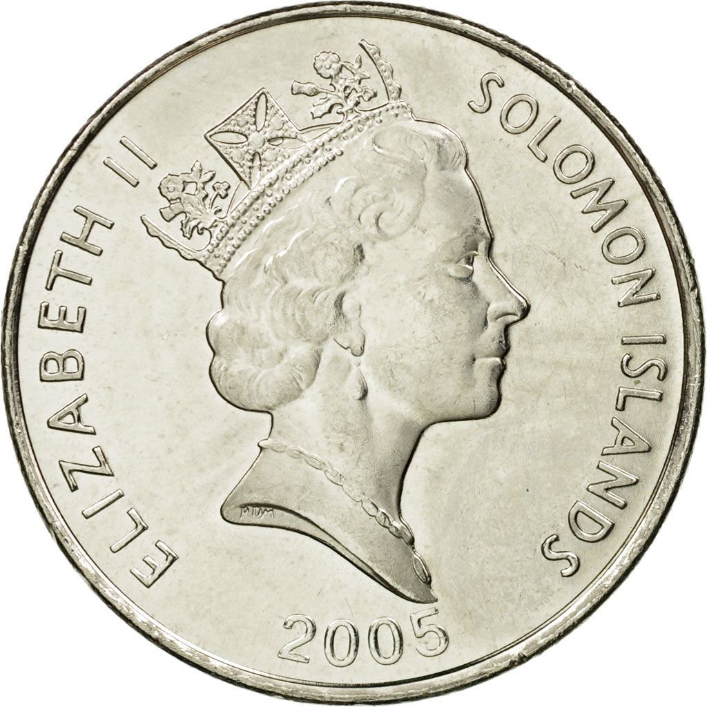 Solomon Islands | 10 Cents Coin | Elizabeth II | Adaro | Sea Spirit | Km:27A | 1990 - 2010