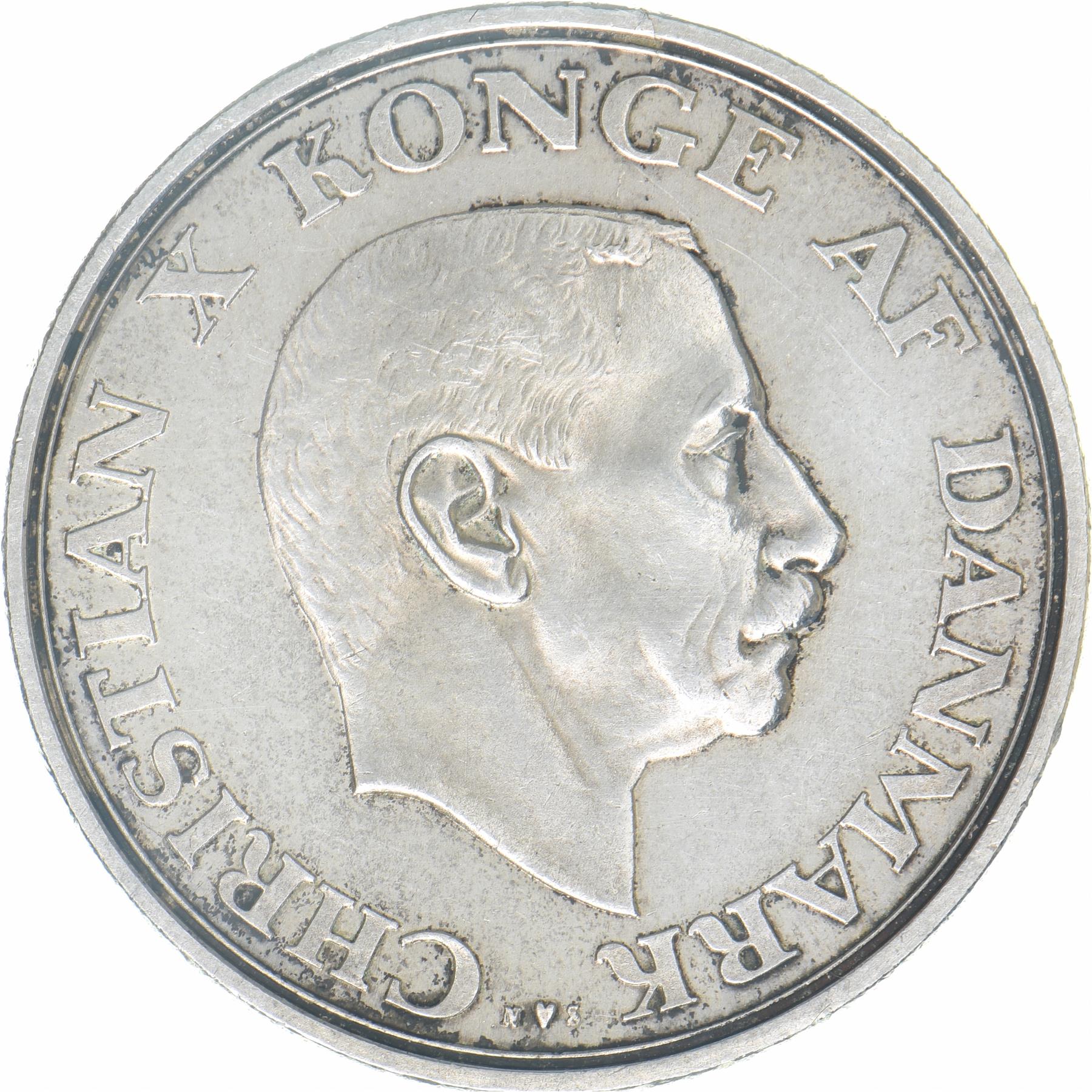 Denmark | 2 Kroner Coin | Christian X | KM:830 | 1937