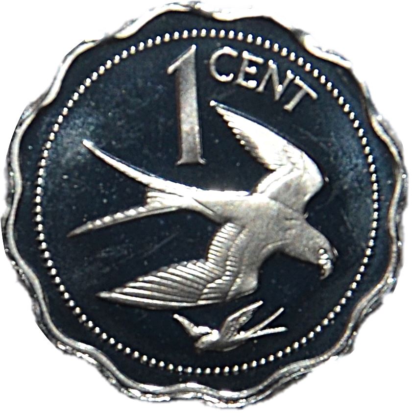 Belizean 1 Cent Coin | Swallow tailed Kite | KM90 | Belize | 1984