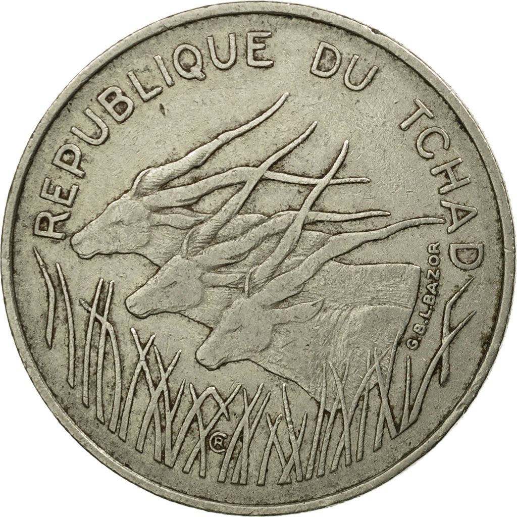 Chad | 100 Francs Coin | Giant Eland | Km:3 | 1975 - 1991