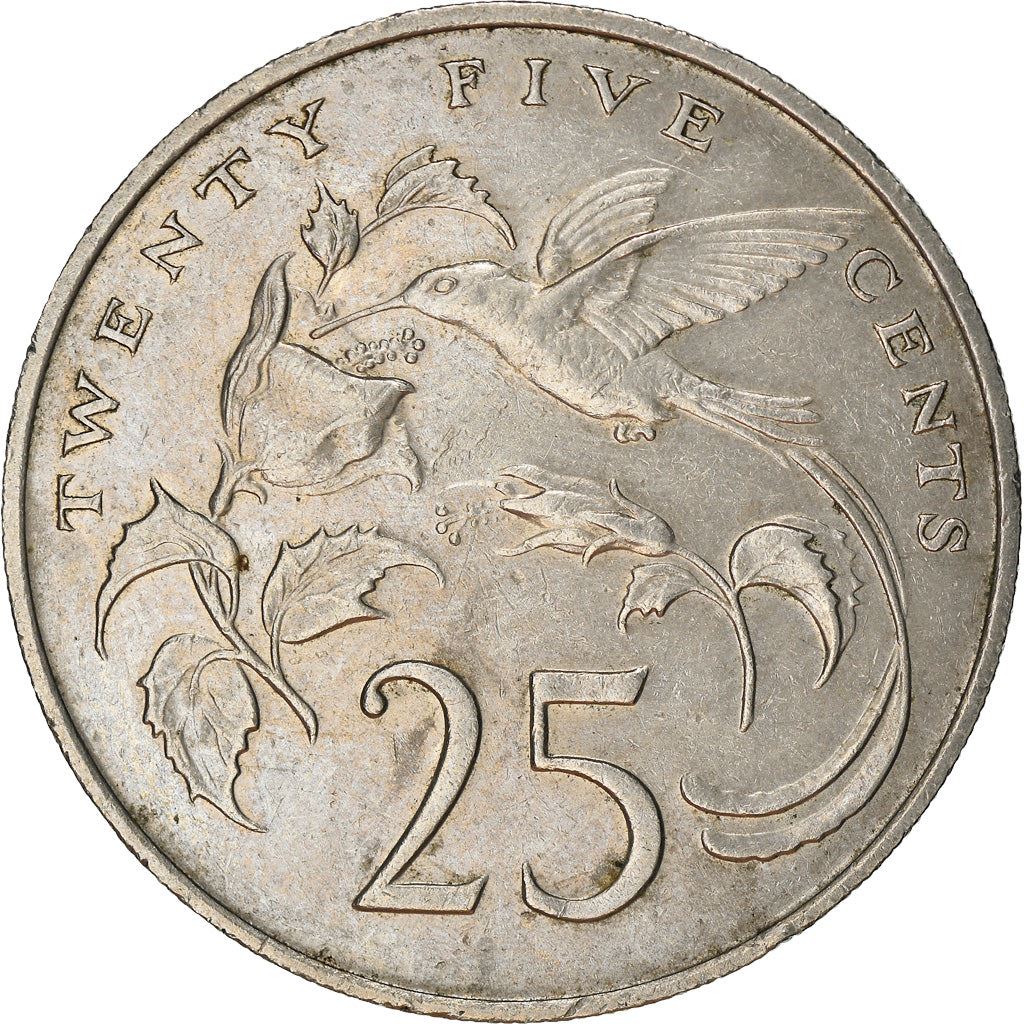 Jamaica | 25 Cents Coin | Streamertail | Km:49 | 1969 - 1990