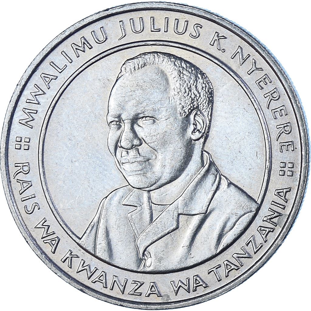 Tanzania | 10 chelines | KM20 | 1987 - 1989 | Cobre-níquel | Diámetro: 29 mm | Peso: 9,7 g | Espesor: 2 mm