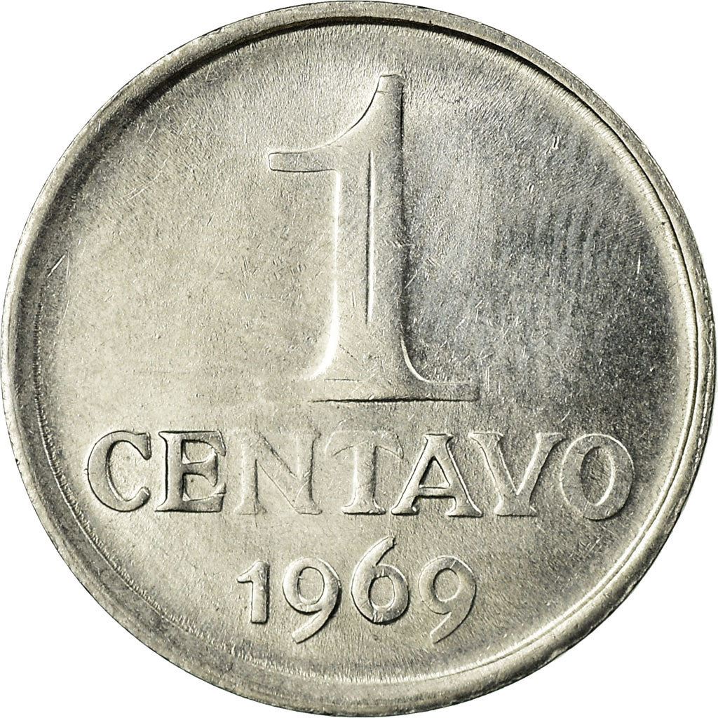 Brazil | 1 Centavo Coin | Effigy | Km:575.1 | 1969 - 1975