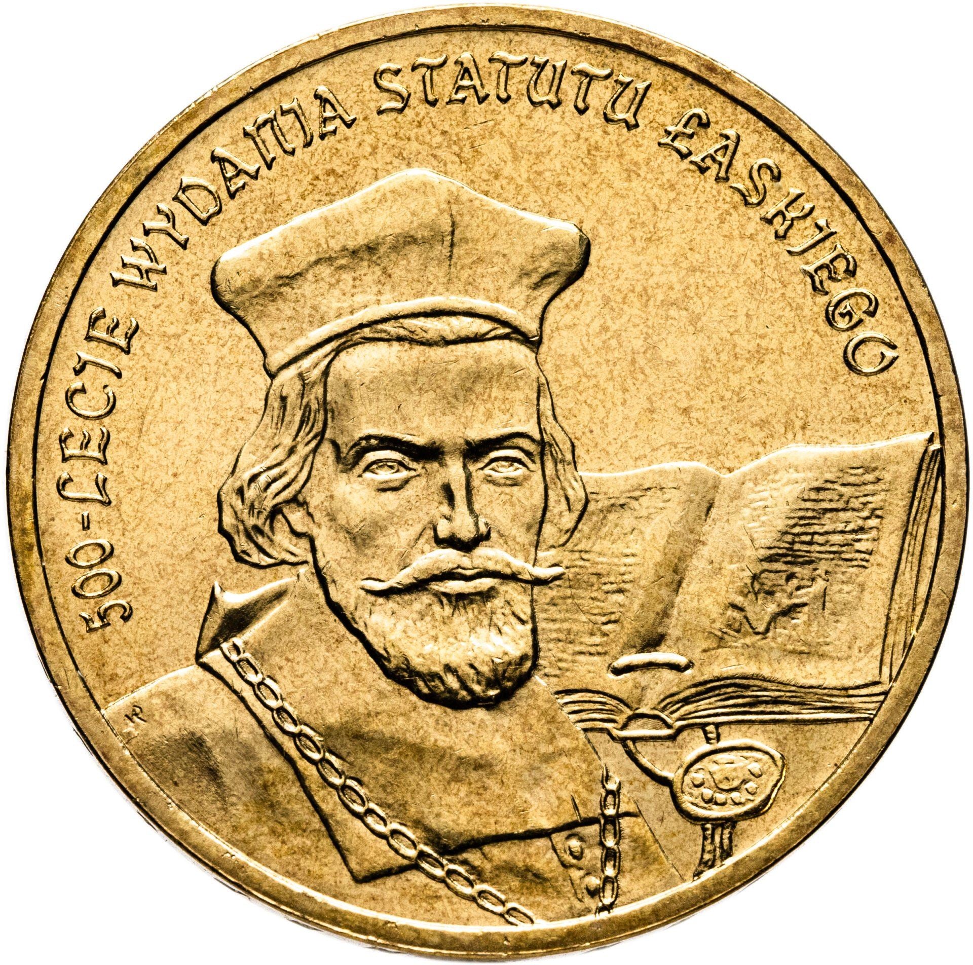 Poland | 2 Zlotys Coin | Jan Łaski's Statute | Y:574 | 2006