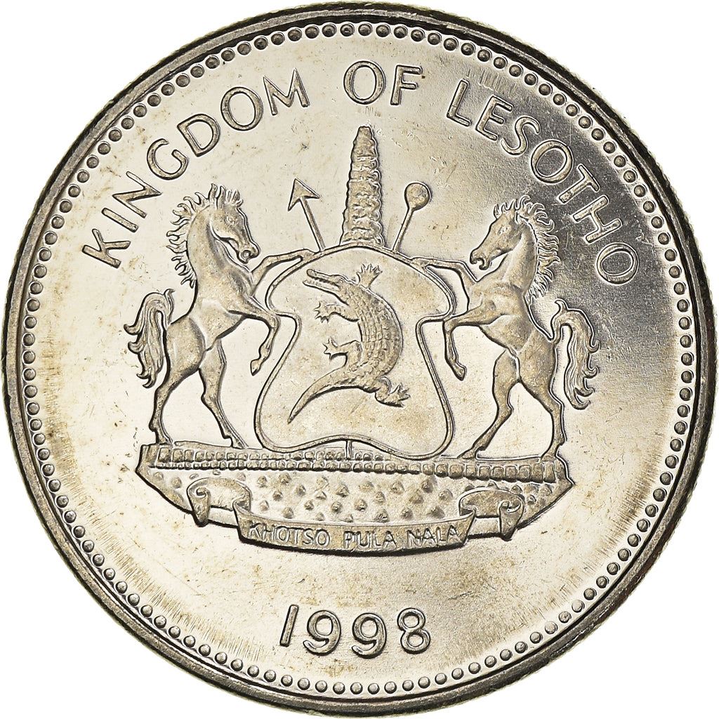 Lesotho | 2 Maloti Coin | Maize plants | Km:58 | 1996 - 2018