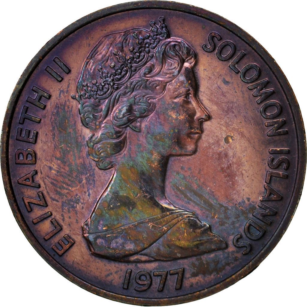 Solomon Islands | 2 Cents Coin | Elizabeth II | Eagle Spirit | Km:2 | 1977 - 1983