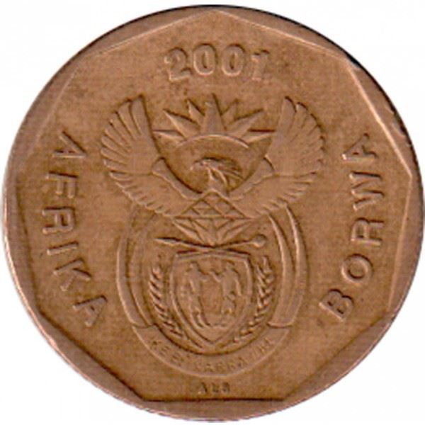 South Africa 50 Cents Coin | Sesotho Legend - AFRIKA BORWA | KM226 | 2000 - 2001