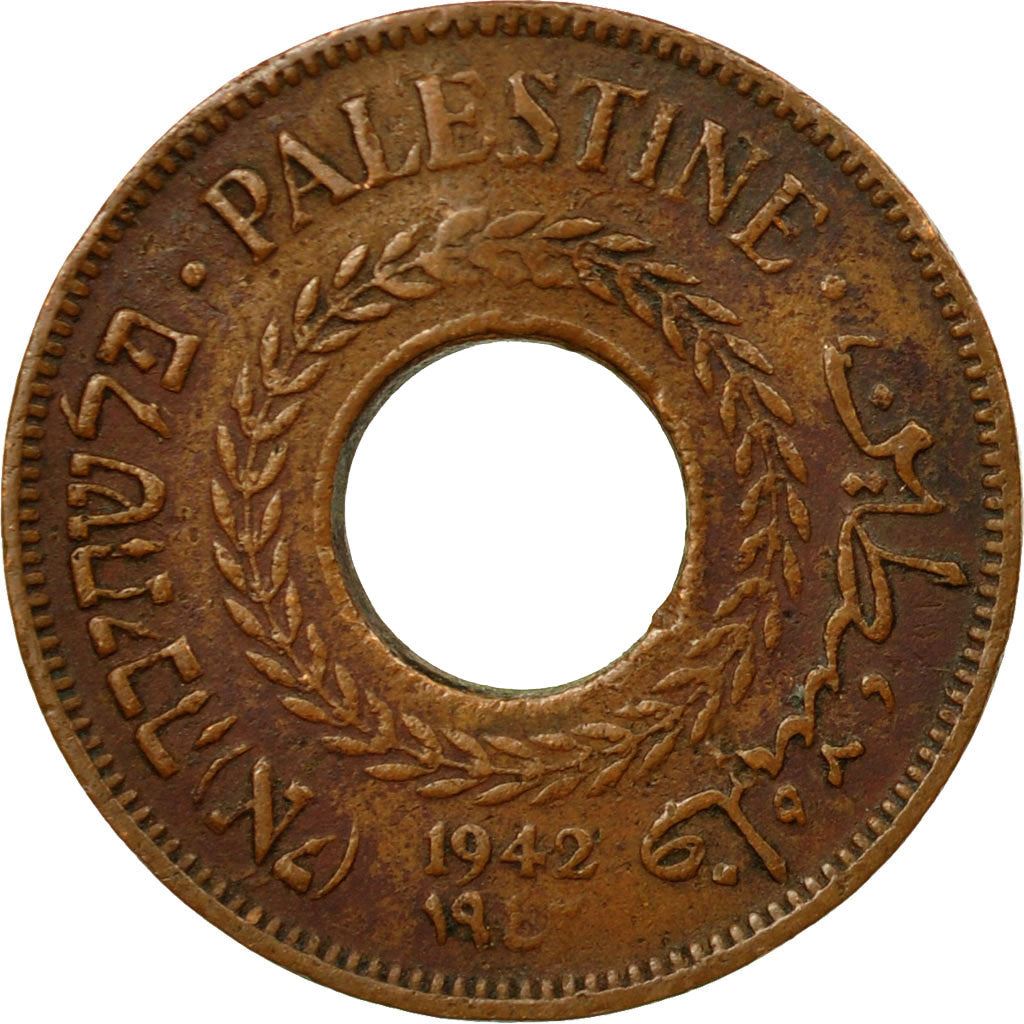 Palestine | 5 Mils Coin | Bronze | KM:3a | 1942-1944
