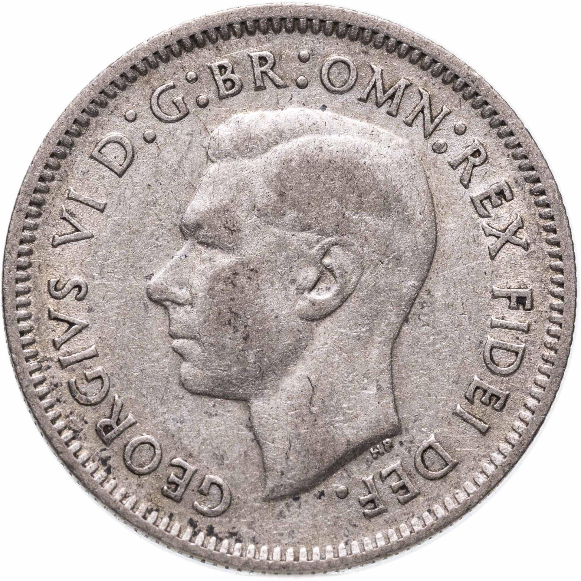 Australia | 6 Pence Coin | George VI | KM:45 | 1950 - 1952