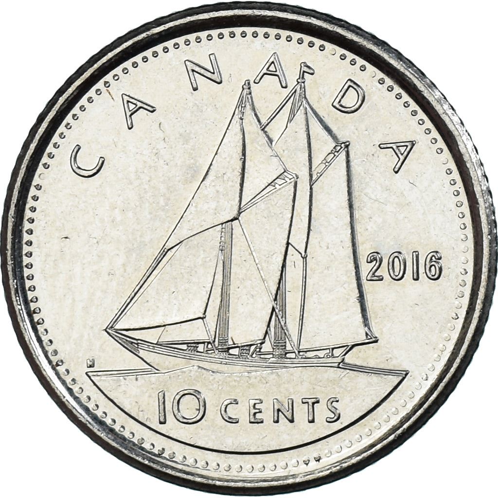 Canada | 10 Cents Coin | Nickel plated steel | KM:492 | 2003-2022