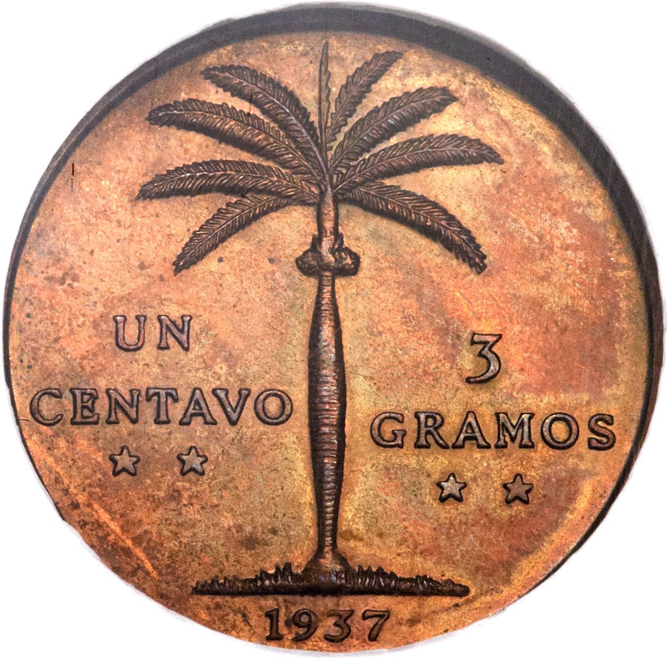 Dominican Republic 1 Centavo Coin | Liberty | KM17 | 1937 - 1961