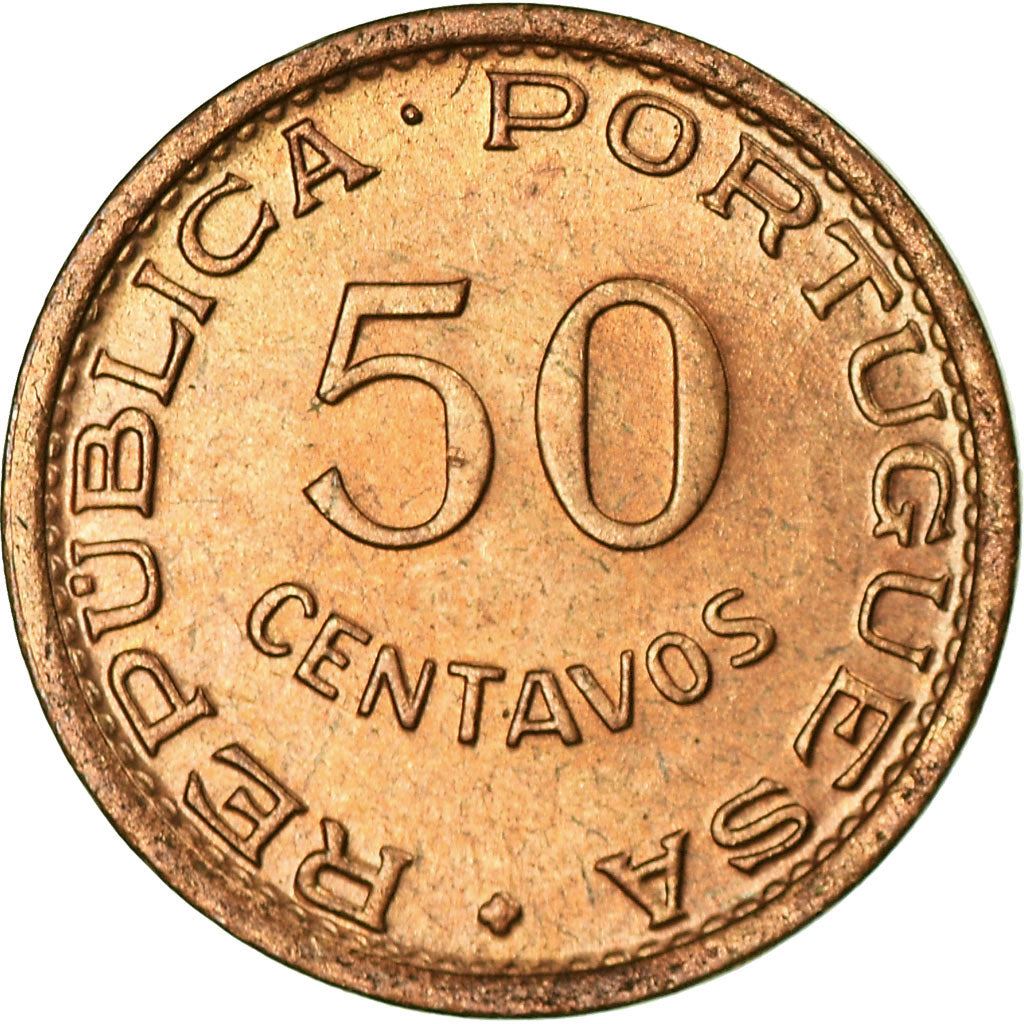 Mozambique 50 Centavos Coin | Military Order Of Christ | KM81 | 1953 - 1957