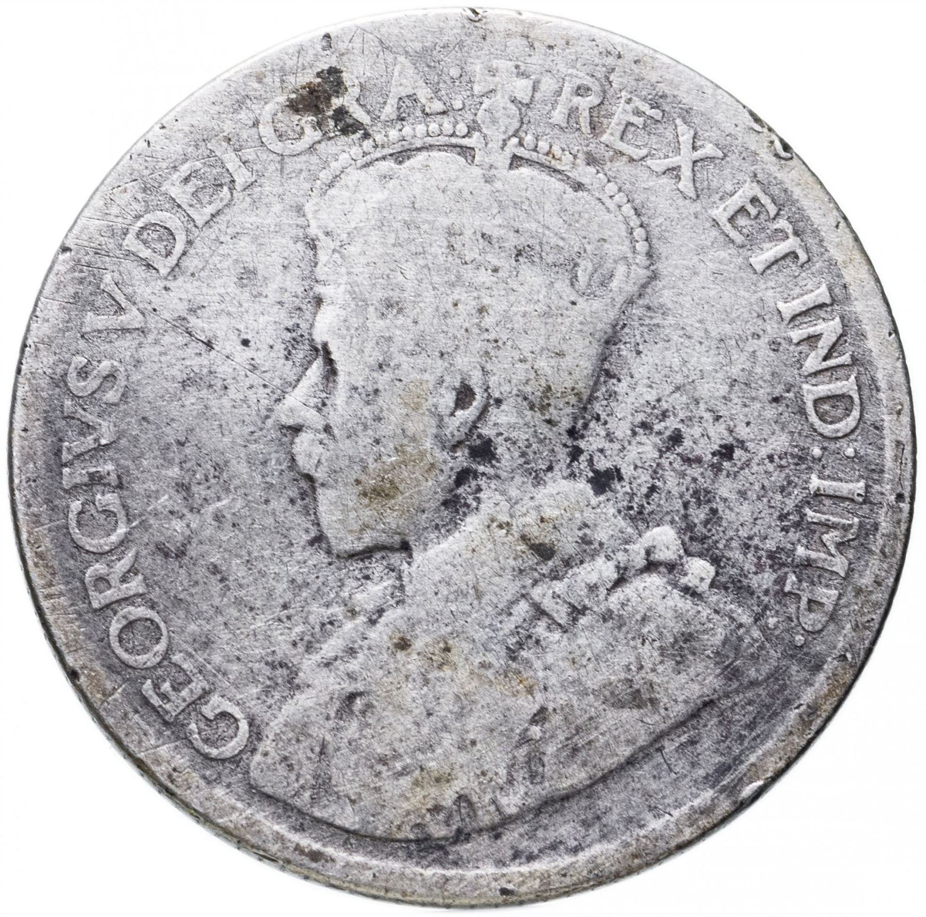 Canada | 25 Cents Coin | Silver | Crown | Wreath | KM:24a | 1920-1936