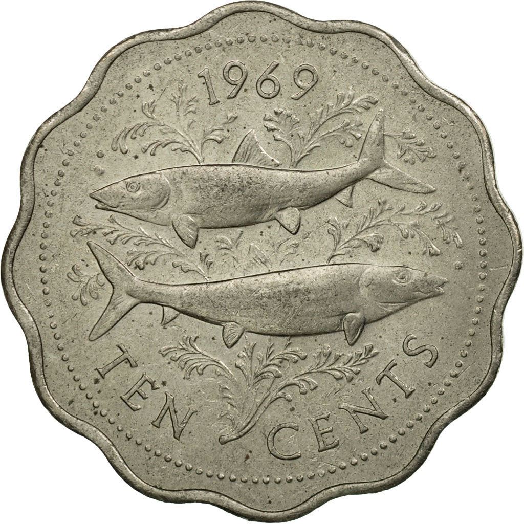 The Bahamas | 10 Cents Coin | Bonefish | Km:4 | 1966 - 1970