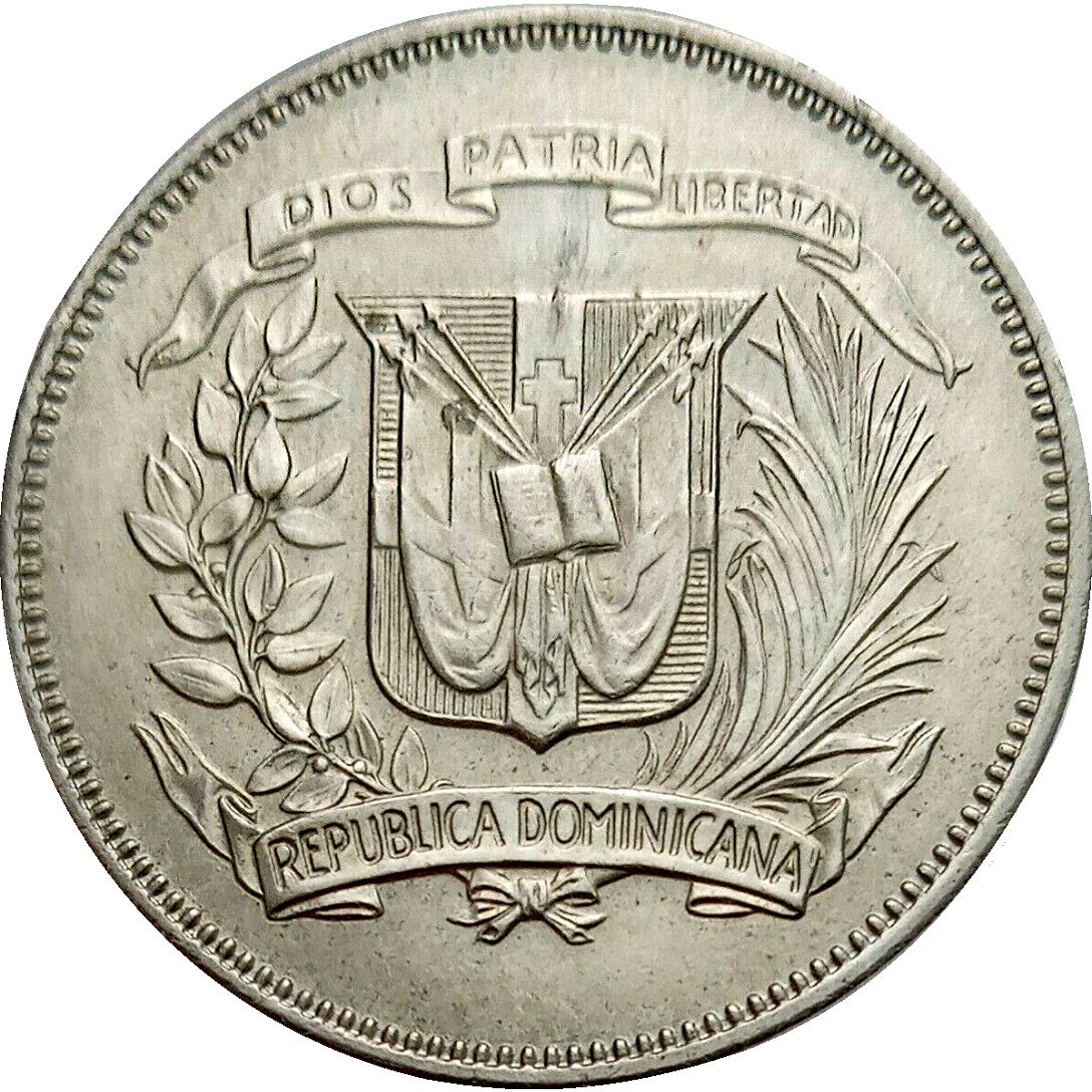 Dominican Republic 25 Centavos Coin | Liberty | KM20a | 1967 - 1974