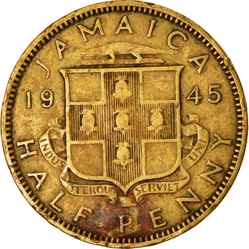 Jamaica | 1/2 Penny Coin | King George VI | Km:31 | 1938 - 1947