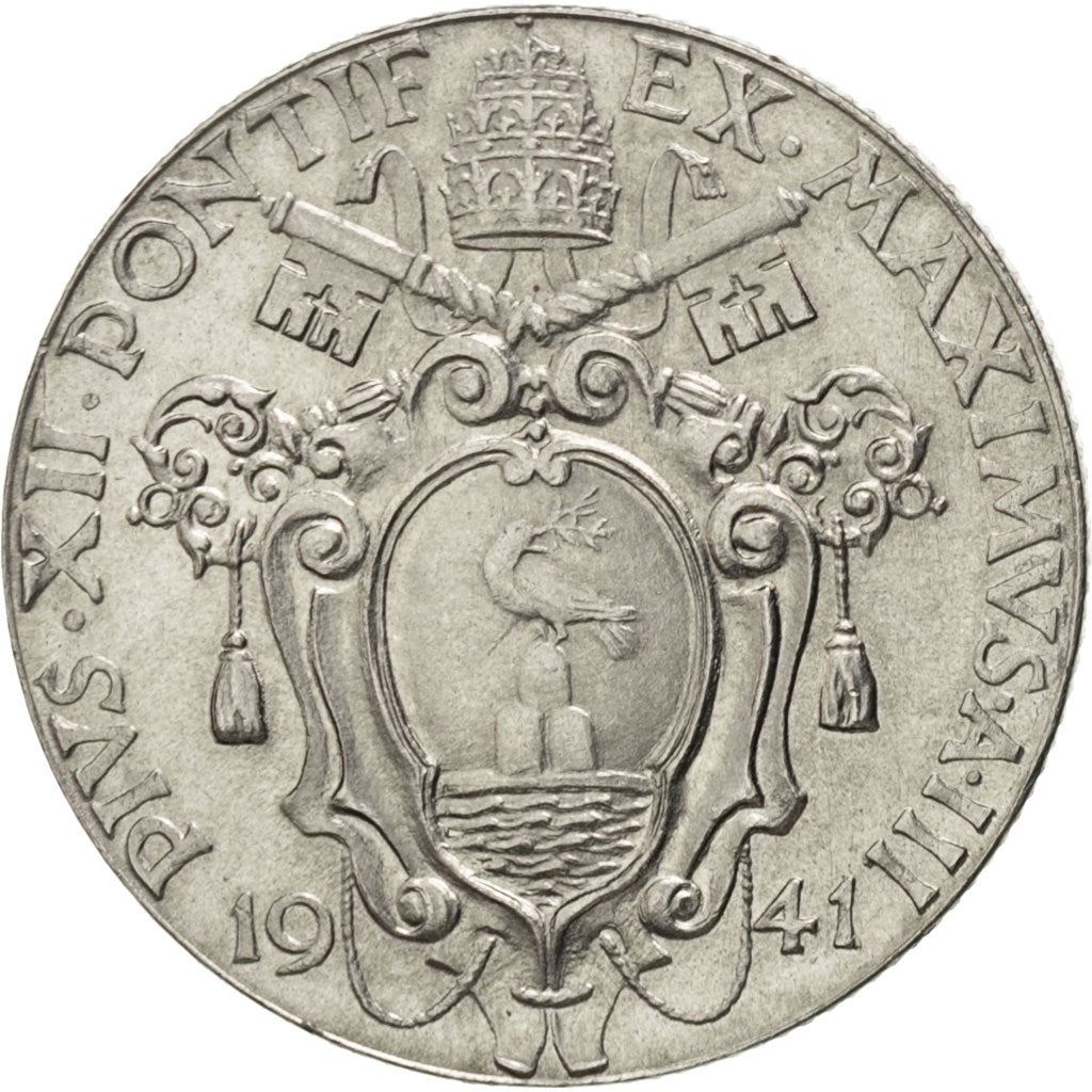 Vatican City | 1 Lira Coin | Virgin Mary | Km:26A | 1940 - 1941