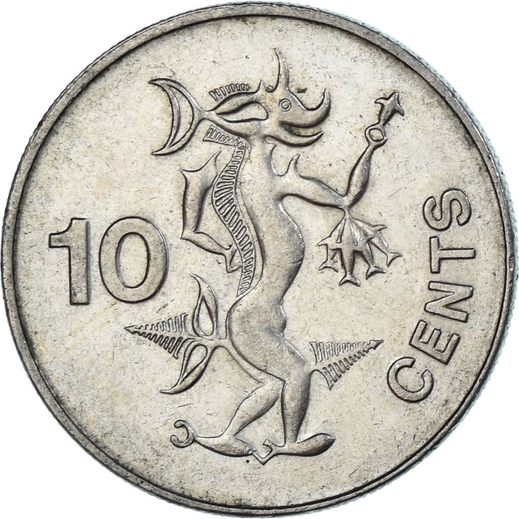 Solomon Islands | 10 Cents Coin | Elizabeth II | Sea Spirit | KM:27 | 1988