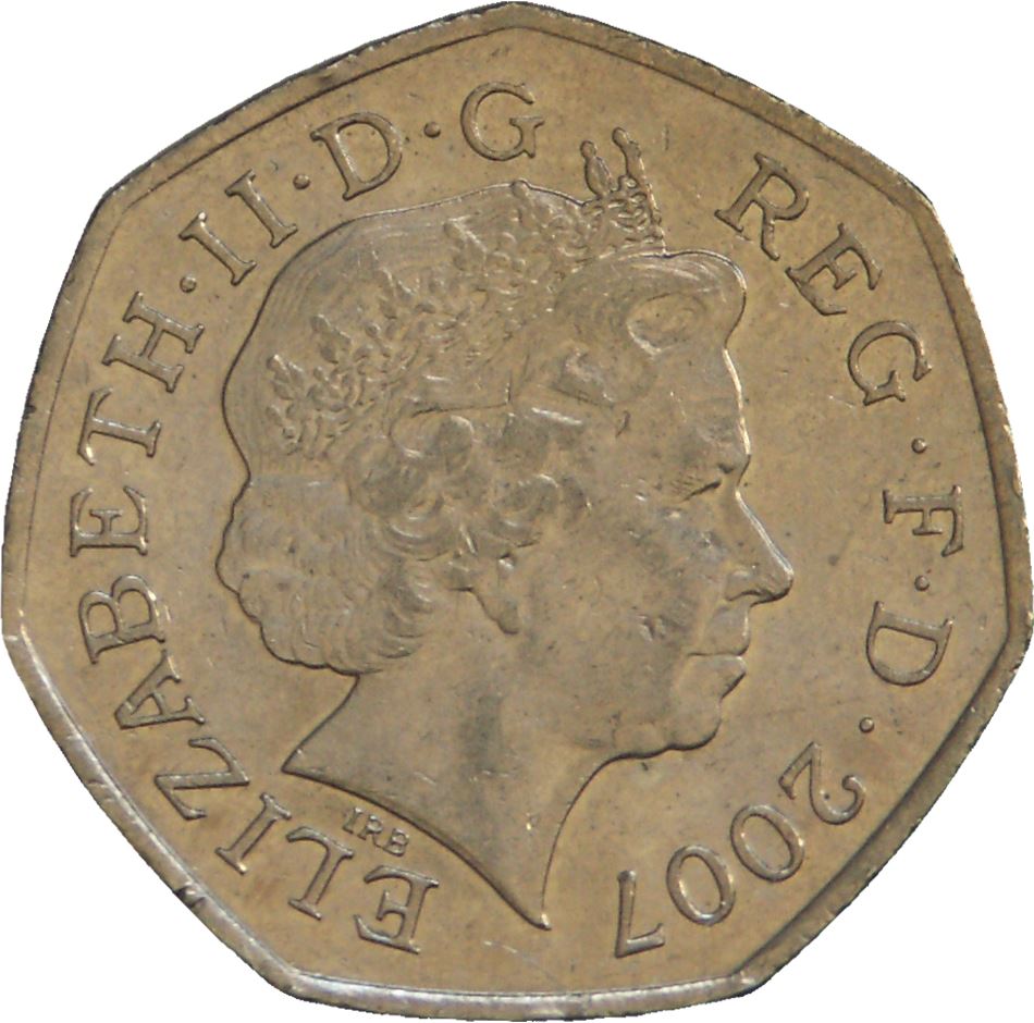 United Kingdom | 50 Pence Coin | Scouting Movement | Km:1073 | 2007 - 2009