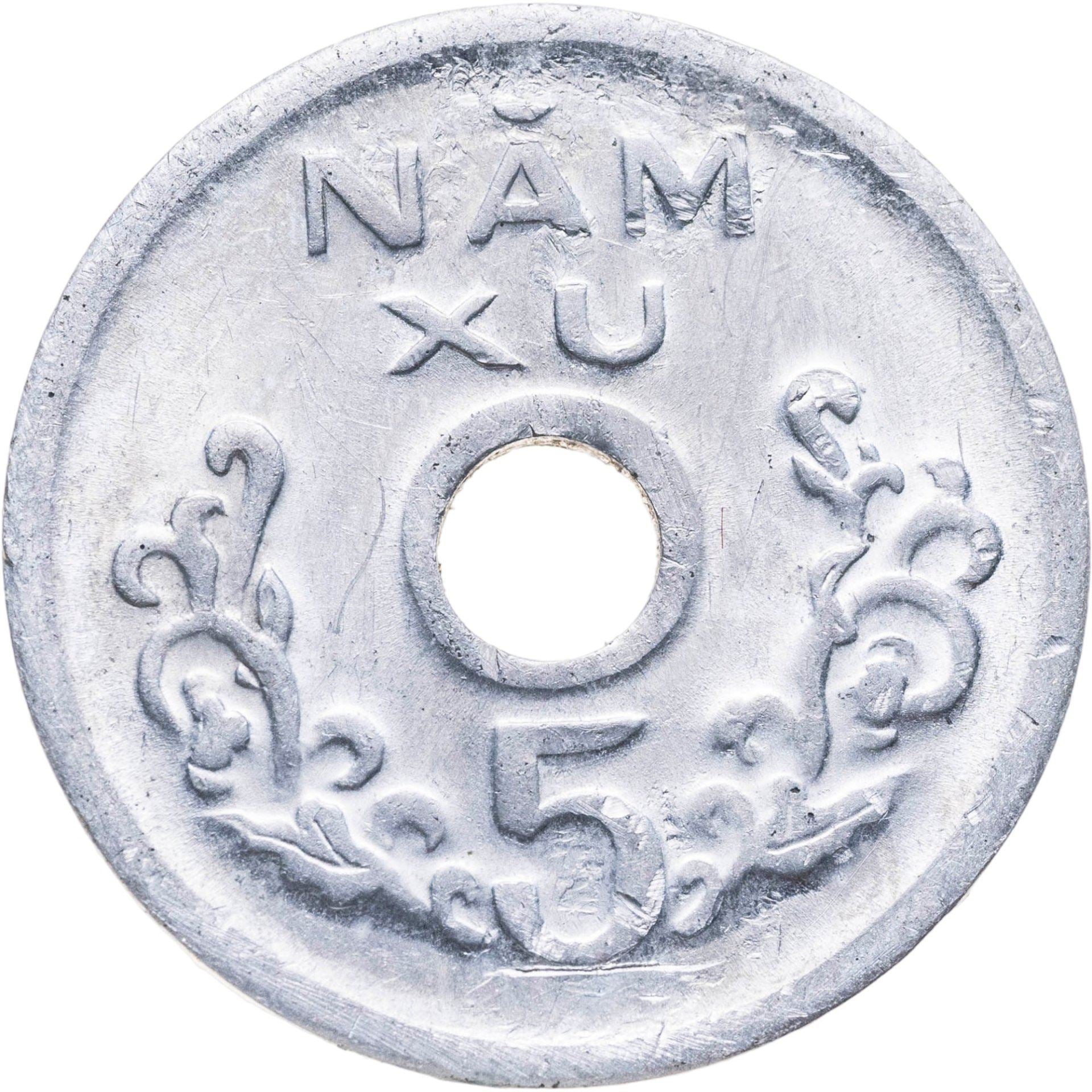 Vietnam › South Vietnam | 5 Xu Coin | Aluminium | Bird | KM:A10 | 1975