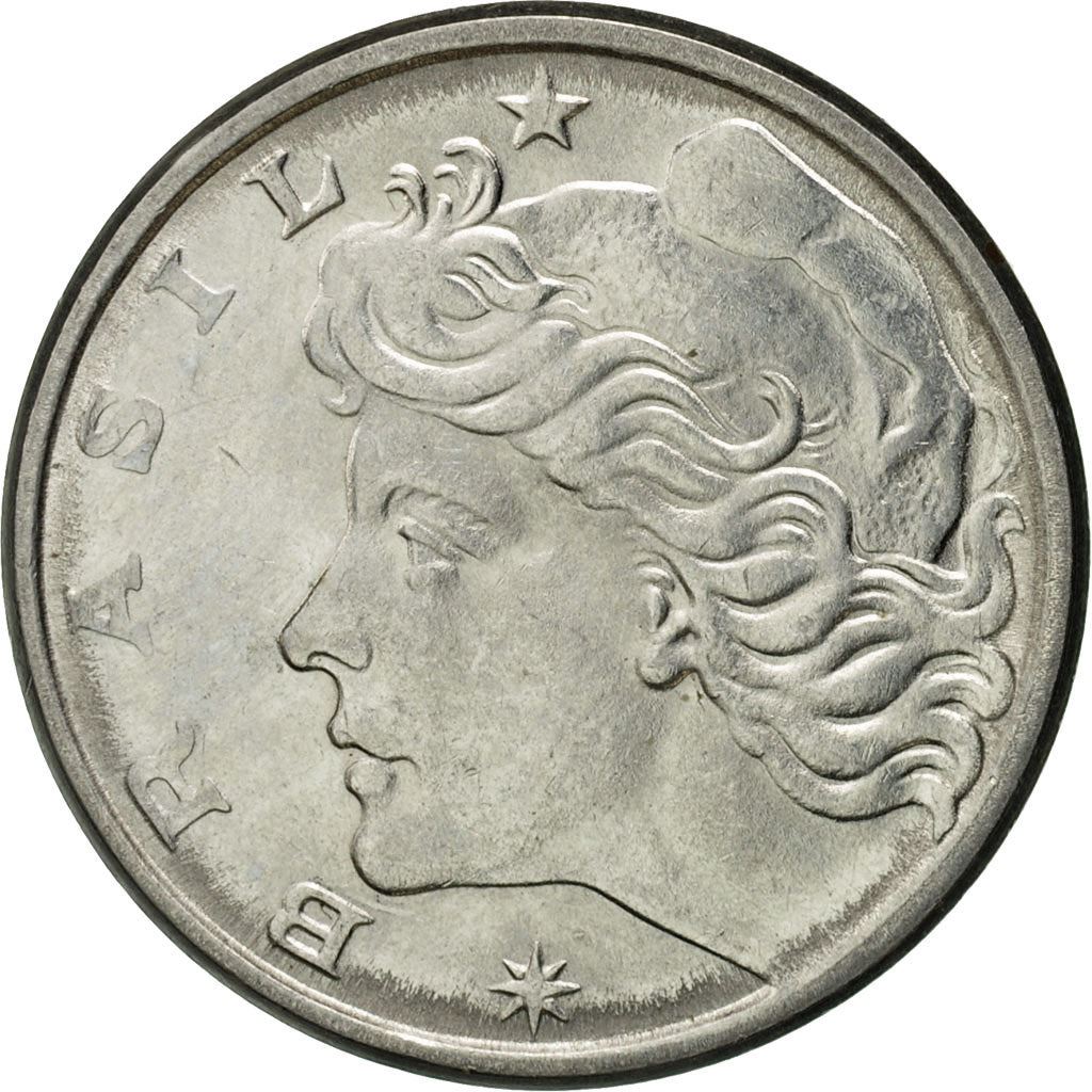 Brazil | 10 Centavos Coin | Effigy | Km:578.1A | 1974 - 1979