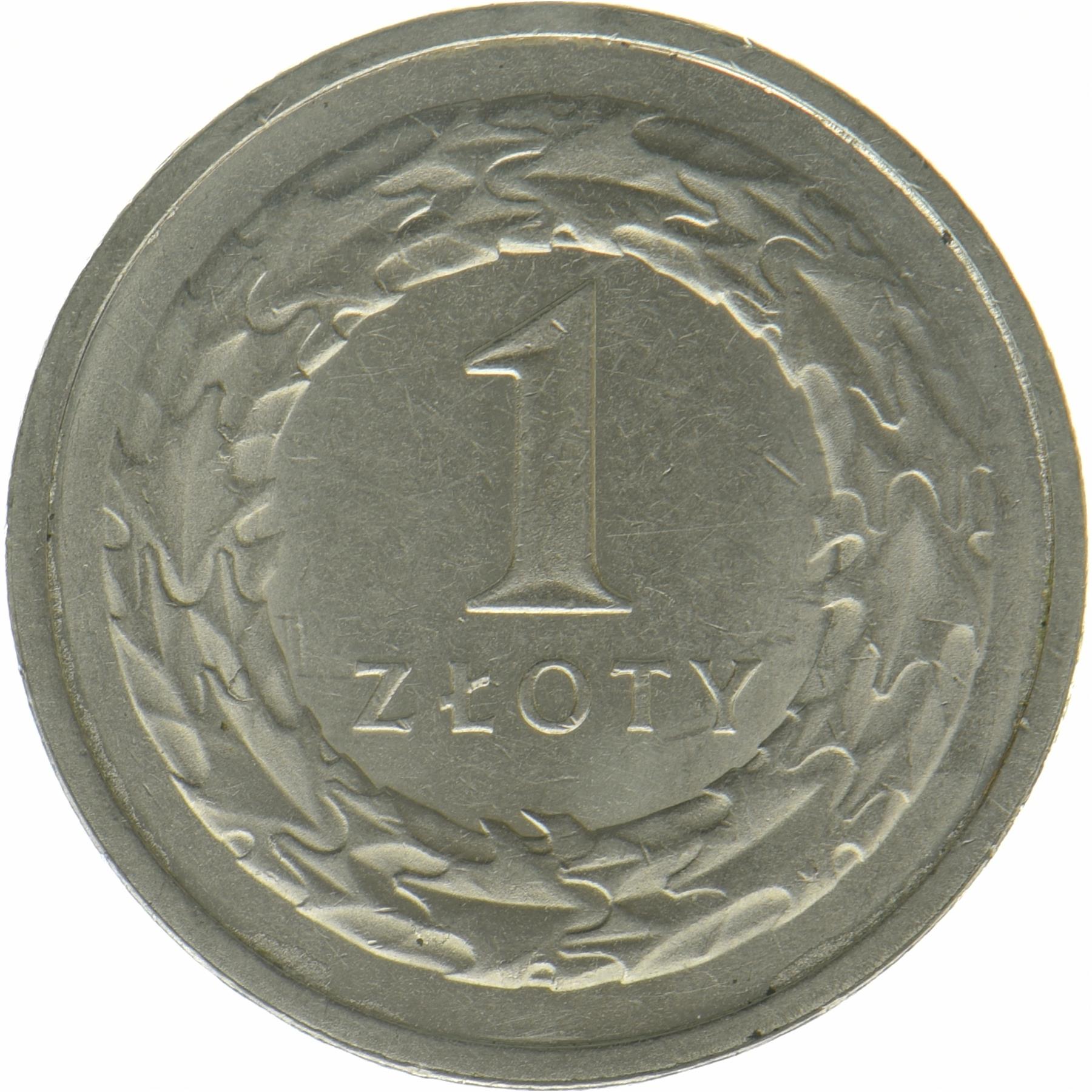 Polen | 1 Zloty Mønt | Kronet ørn | Y:974c | 2019 - 2025