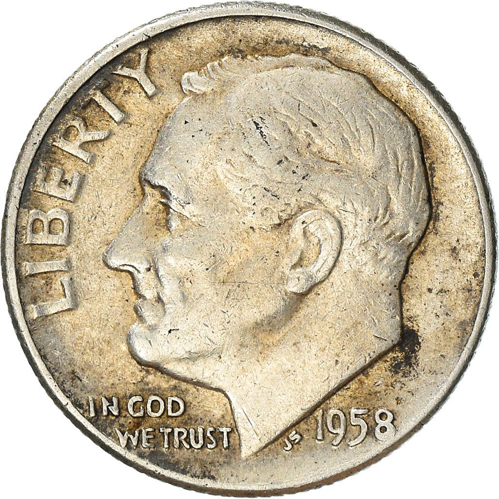USA | 1 Dime Mønt | Franklin D. Roosevelt | KM:195 | 1946 - 1964