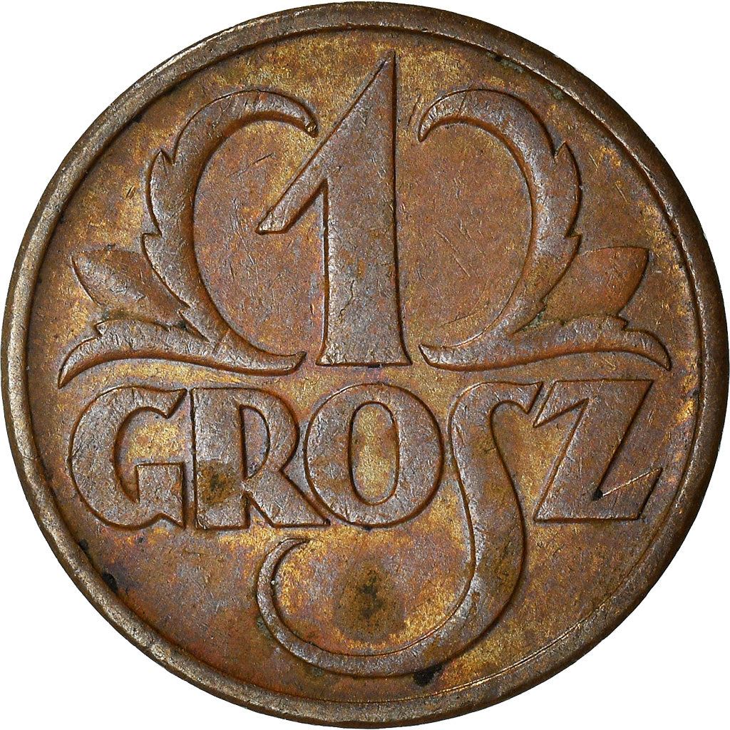 Poland | 1 Grosz | Eagle | KM8a | 1923 - 1939