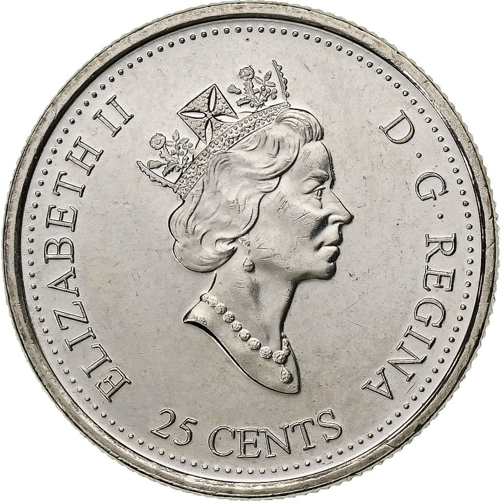 Canada | 25 Cents Coin | Canada Through a Child’s Eye | Nickel | KM:350 | 1999