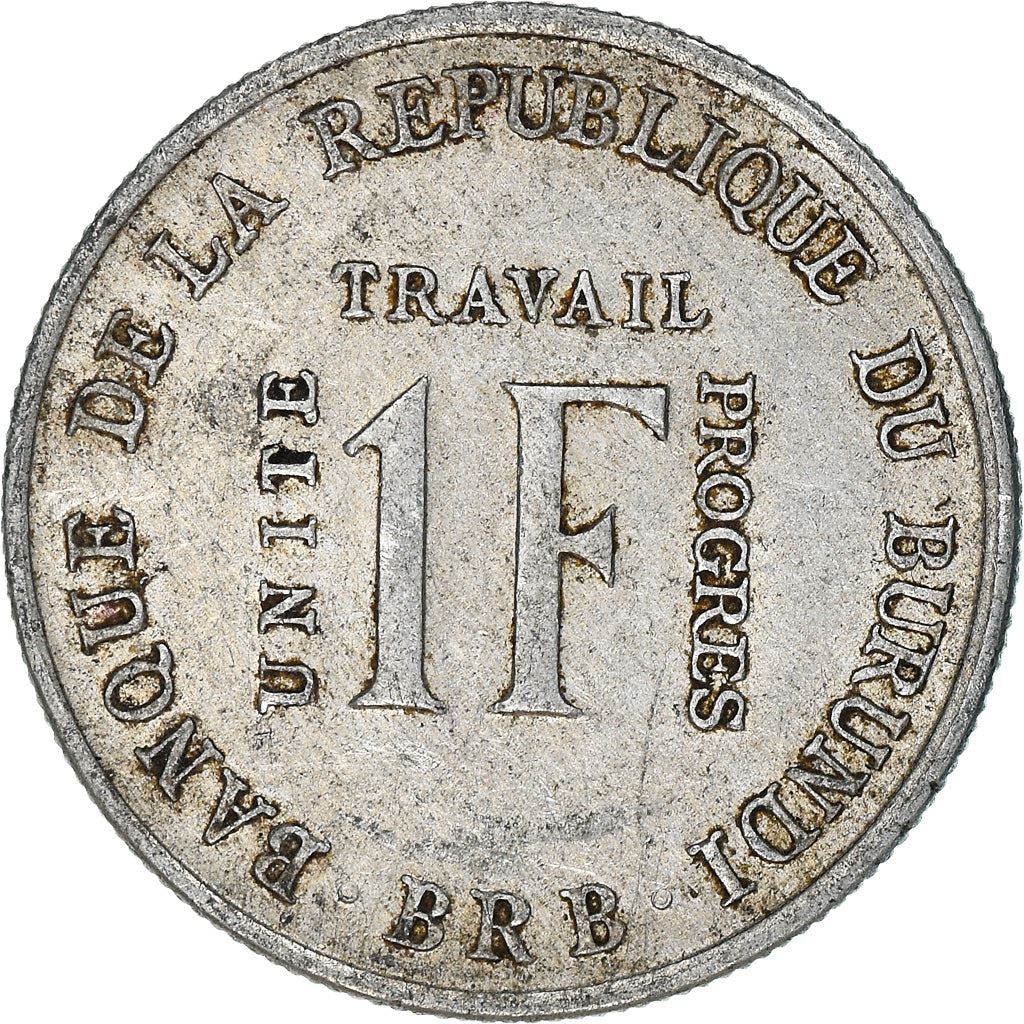 Burundi | 1 Franc Coin | Rising sun | Km:18 | 1970