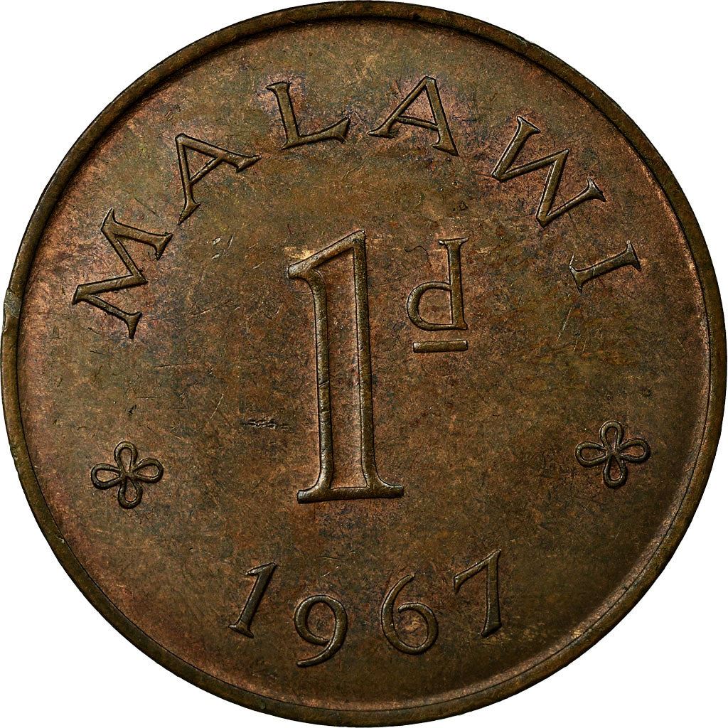 Malawi | 1 Penny Coin | Bronze | Km:6 | 1967 - 1968