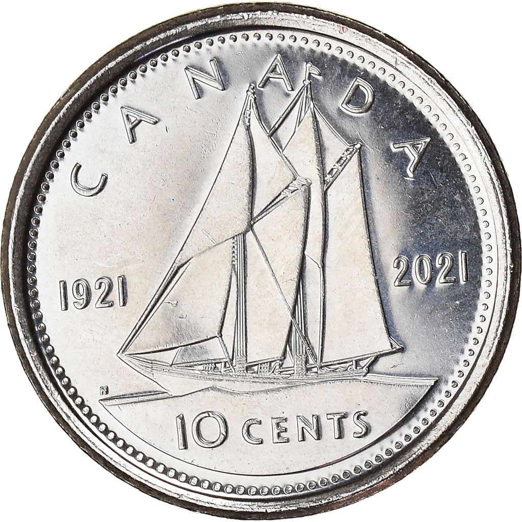 Canada | Moneta da 10 centesimi | Bluenose | Km:3081 | 2021