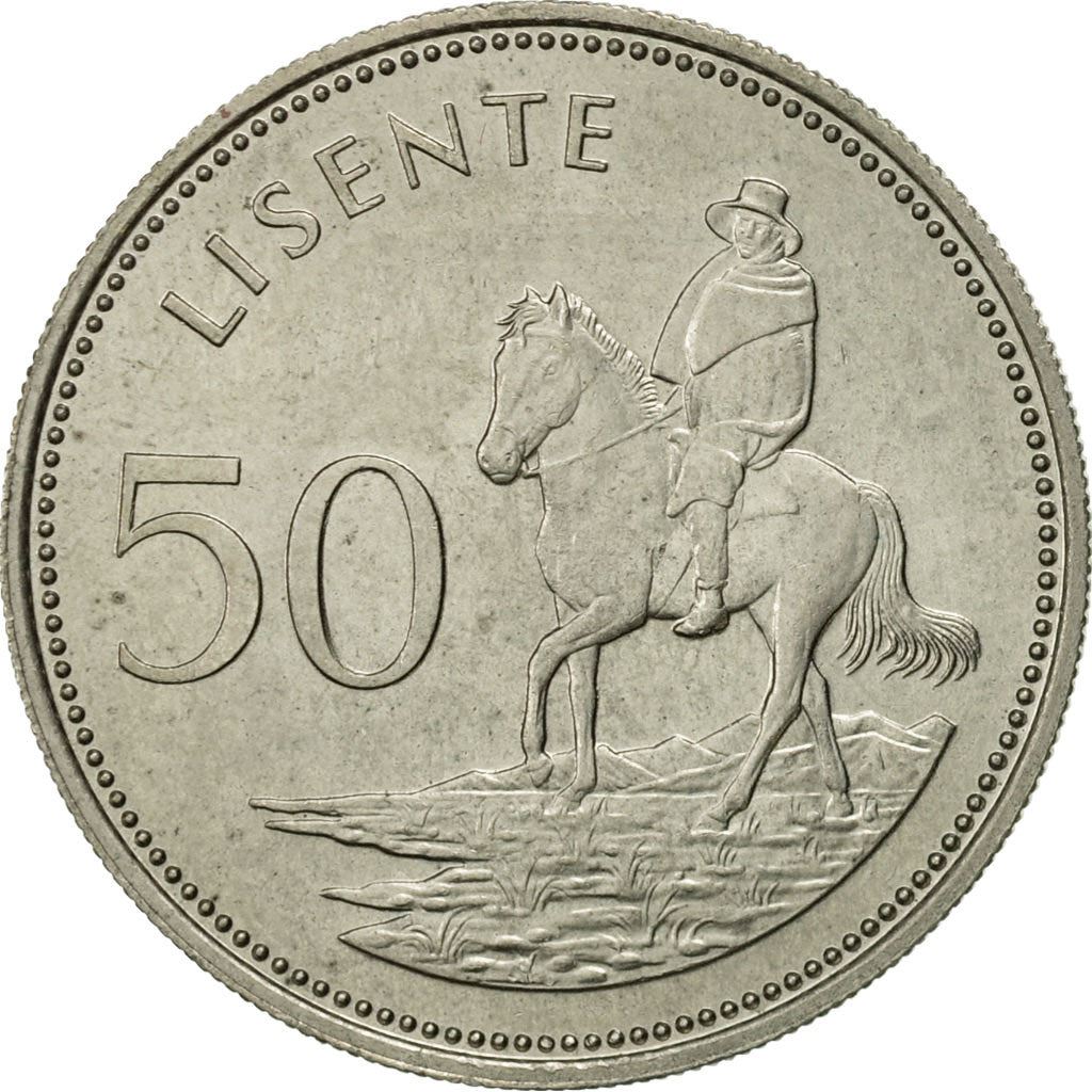 Lesotho | 50 Lisente Coin | Equestrian | Km:21 | 1979 - 1989