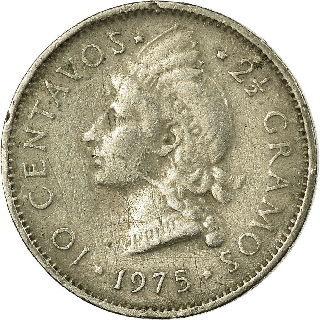 Dominican Republic | 10 Centavos Coin | Copper-Nickel | Coat of Arms | Km:19A | 1967 - 1975
