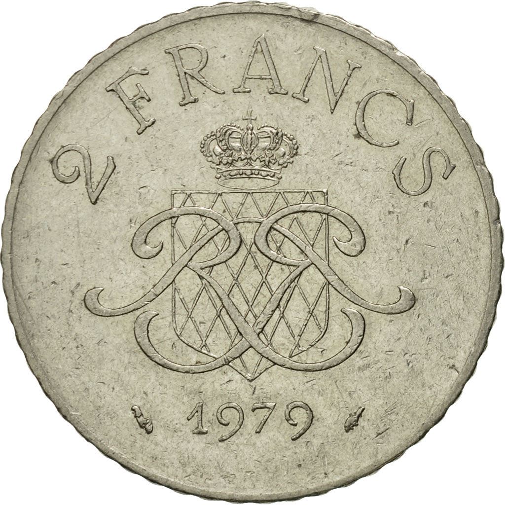 Monaco | 2 Francs Coin | Rainier III | Km:157 | 1979 - 1982